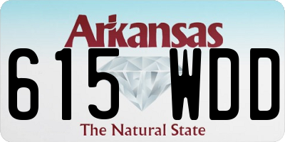 AR license plate 615WDD