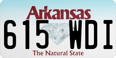 AR license plate 615WDI