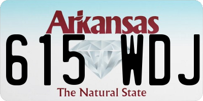 AR license plate 615WDJ