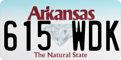 AR license plate 615WDK