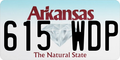 AR license plate 615WDP