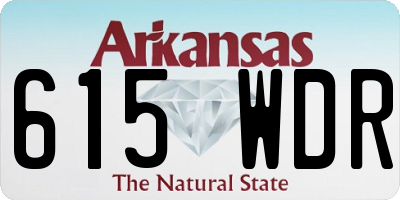 AR license plate 615WDR