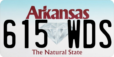 AR license plate 615WDS