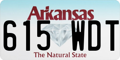 AR license plate 615WDT