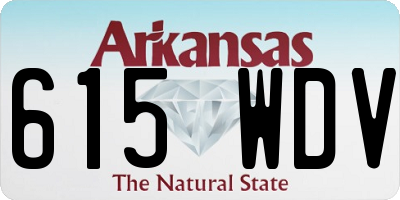AR license plate 615WDV