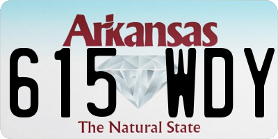 AR license plate 615WDY