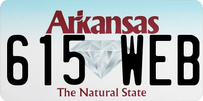 AR license plate 615WEB