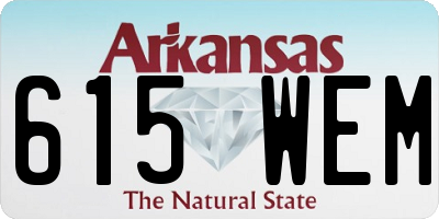 AR license plate 615WEM