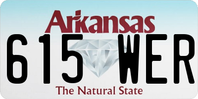 AR license plate 615WER