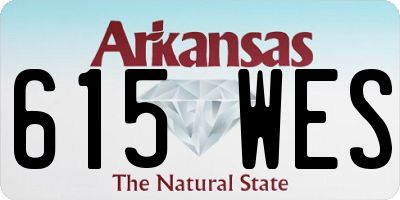 AR license plate 615WES