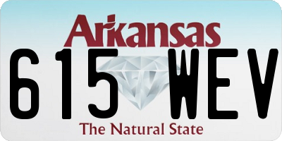 AR license plate 615WEV