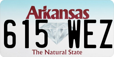AR license plate 615WEZ