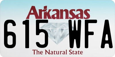 AR license plate 615WFA
