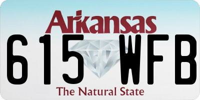 AR license plate 615WFB