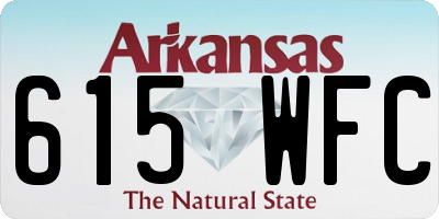 AR license plate 615WFC