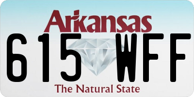 AR license plate 615WFF