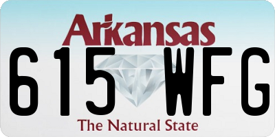 AR license plate 615WFG