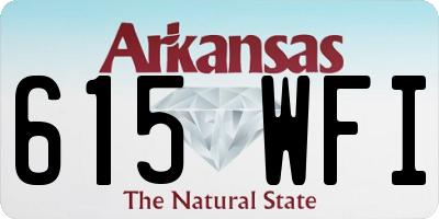 AR license plate 615WFI