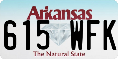 AR license plate 615WFK