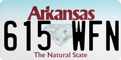 AR license plate 615WFN