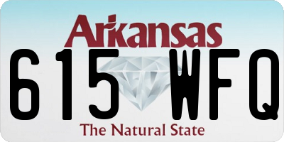 AR license plate 615WFQ
