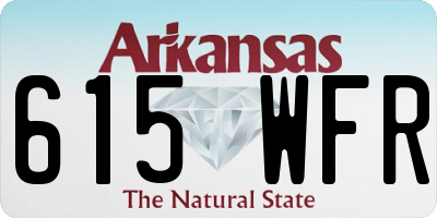 AR license plate 615WFR