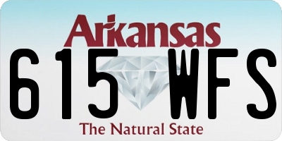AR license plate 615WFS