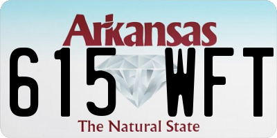 AR license plate 615WFT