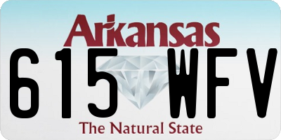 AR license plate 615WFV