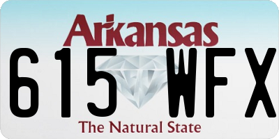 AR license plate 615WFX