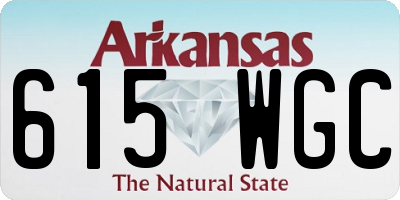AR license plate 615WGC