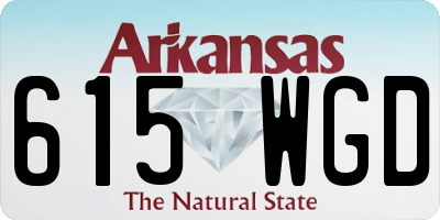 AR license plate 615WGD