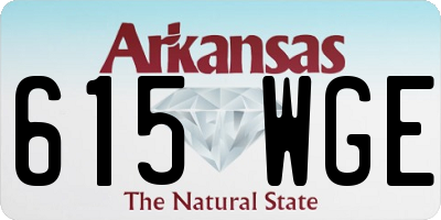 AR license plate 615WGE
