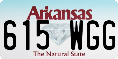 AR license plate 615WGG