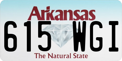 AR license plate 615WGI