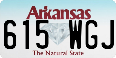 AR license plate 615WGJ