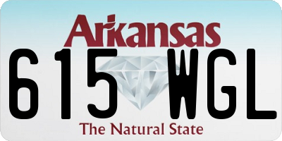 AR license plate 615WGL