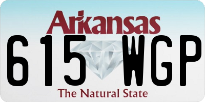 AR license plate 615WGP
