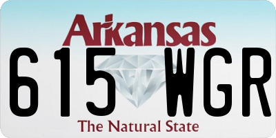 AR license plate 615WGR