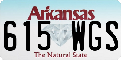 AR license plate 615WGS
