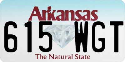 AR license plate 615WGT
