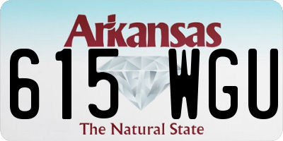 AR license plate 615WGU