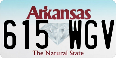 AR license plate 615WGV