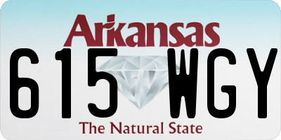 AR license plate 615WGY