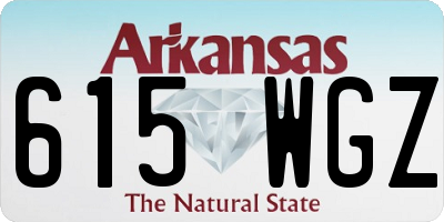 AR license plate 615WGZ