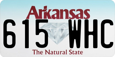 AR license plate 615WHC