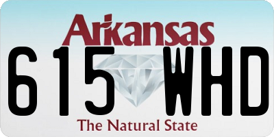 AR license plate 615WHD