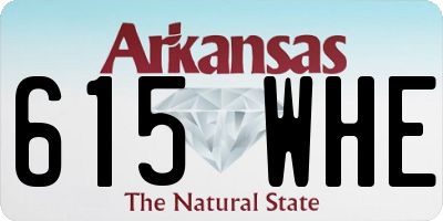 AR license plate 615WHE