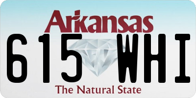 AR license plate 615WHI