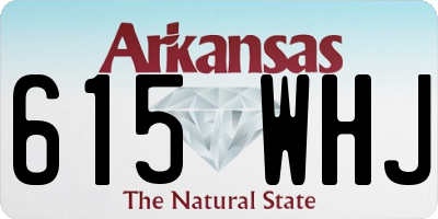 AR license plate 615WHJ